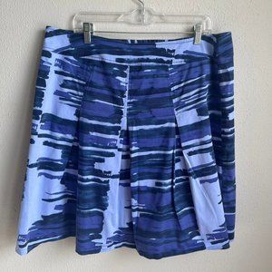 Women's Lane Bryant Purple White Circle Skirt Size 18